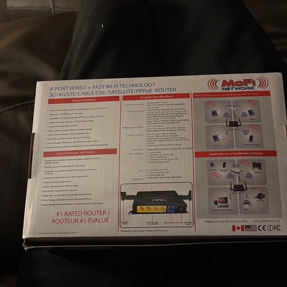 Black 3G/4G/LTE Router - Picture 6 of 6